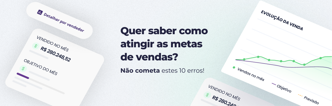 Menos de 50% dos vendedores batem metas de vendas