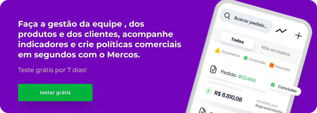 Post - gestão de clientes - Teste grátis Mercos